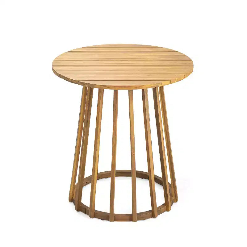 Christopher Knight Home Aegis Outdoor Round Top Acacia Wood Dining Table, Teak