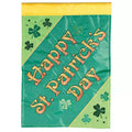 Dicksons Magnolia Garden Happy St. Patrick's Day Clover Green 18 x 13 Polyester Outdoor Garden Flag