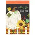 Dicksons Magnolia Garden Outdoor Flag Decoration For Garden, Yard, Or Walkway Large 29 x 42, Weather Resistant Polyester, Pumpkin Always Be Grateful