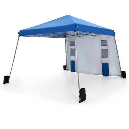 Captiva Designs 12 x 12 Slant Leg UV Block Sun Shade Canopy with Hardware Kits - Perfect for Outdoor Events