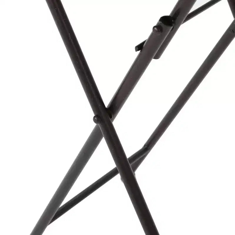 Table d'appoint pliante en pierre pour l'extérieur, beige/noir