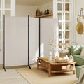 Paravent de 1,80 m, séparateur de pièce pliable à 3 panneaux, cloison de séparation portable pour bureau à domicile, gris clair