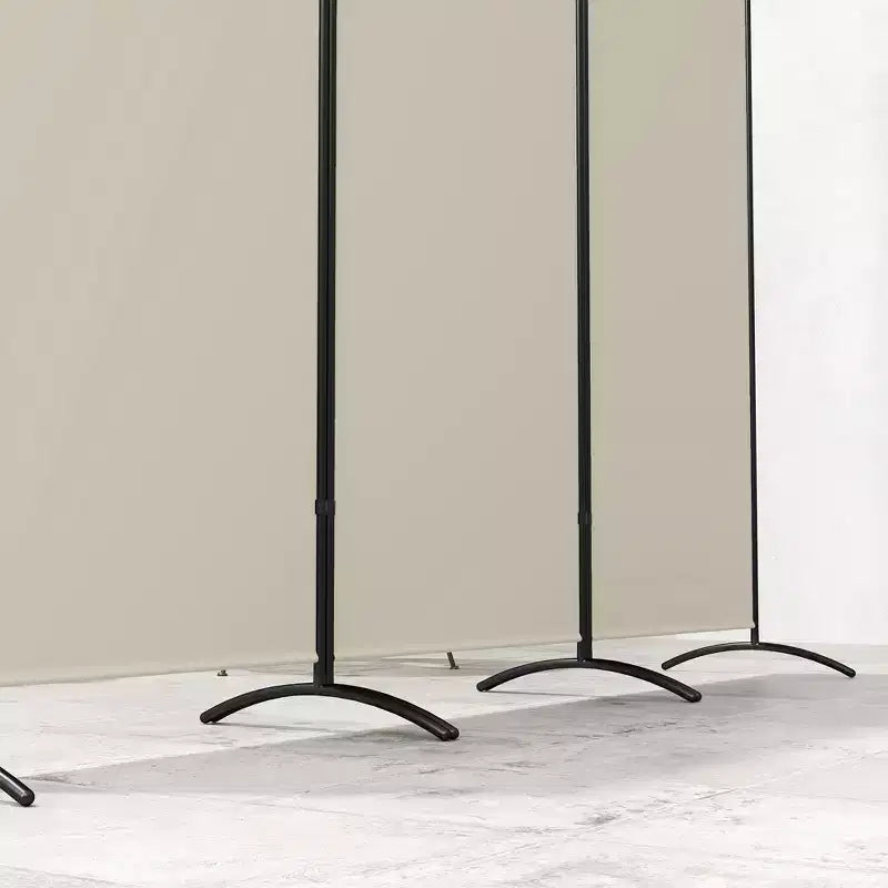 Paravent de 1,80 m, séparateur de pièce pliable à 3 panneaux, cloison de séparation portable pour bureau à domicile, gris clair