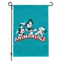 Animaniacs B&W Logo Garden Yard Flag with Pole Stand Holder