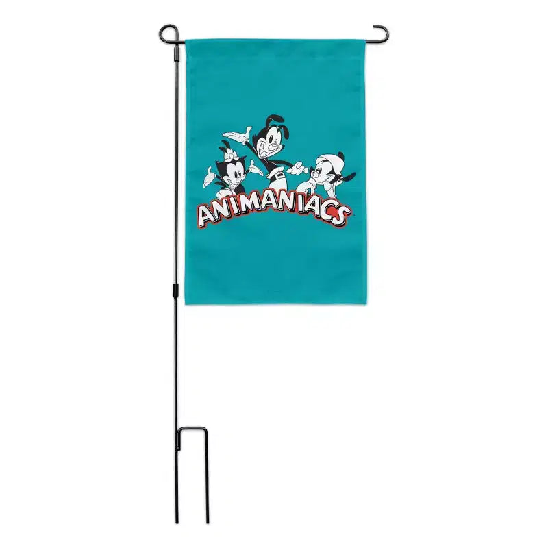Drapeau de jardin B&W avec support de mât