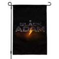 Black Adam Logo Garden Yard Flag with Pole Stand Holder