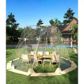 All-weather transparent bubble tent  12x12 ft transparent dome tent, rainproof and windproof, quick to set up, accommodates 6-10 people