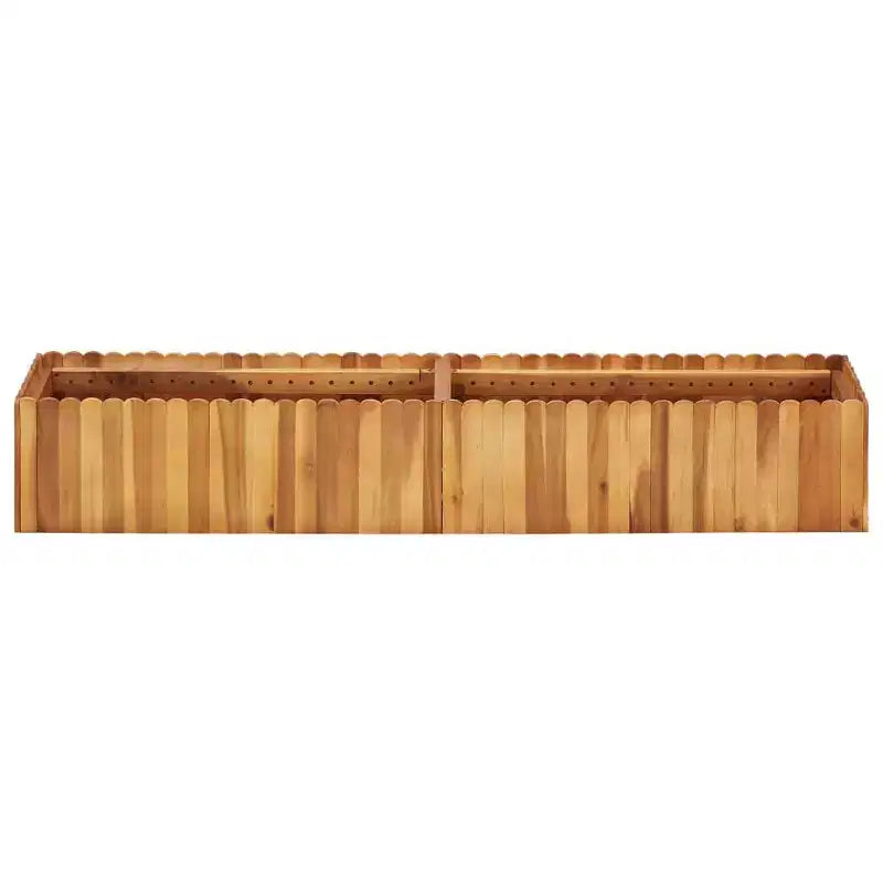 Carré potager Bois naturel Bois d'acacia massif Moyen - 150 x 30 x 25