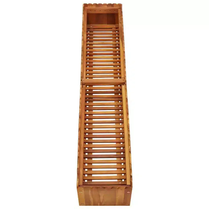 Carré potager Bois naturel Bois d'acacia massif Moyen - 150 x 30 x 25