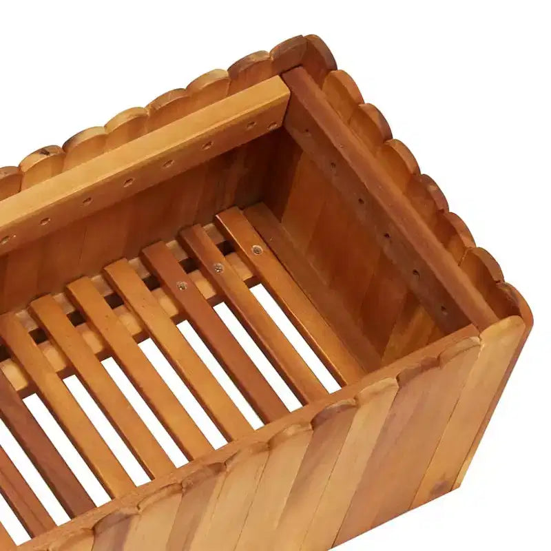 Carré potager Bois naturel Bois d'acacia massif Moyen - 150 x 30 x 25