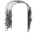 Garden Arch Trellis, Metal Core Trellis for Climbing Plants Outdoor, Tall Archway Tunnel Plant Support for Vine Cucumber Tomato Grape Climbing Plants
