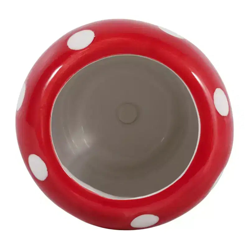 Jardinière décorative en céramique et porcelaine en forme de champignon - Décoration intérieure et extérieure - 5 blanche