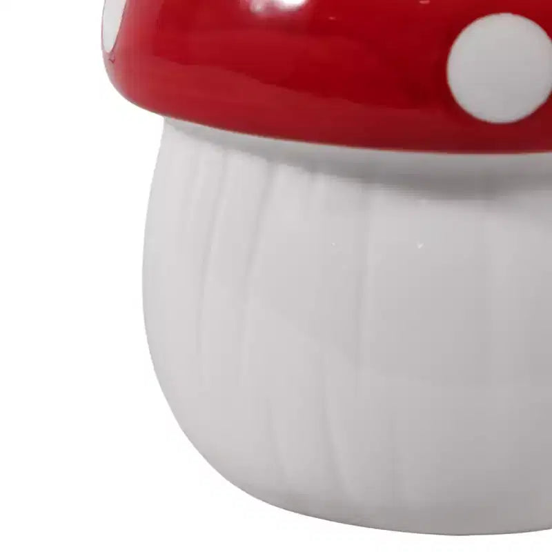Jardinière décorative en céramique et porcelaine en forme de champignon - Décoration intérieure et extérieure - 5 blanche