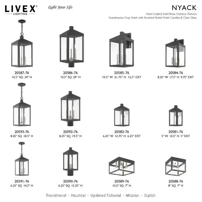 Suspension gris scandinave