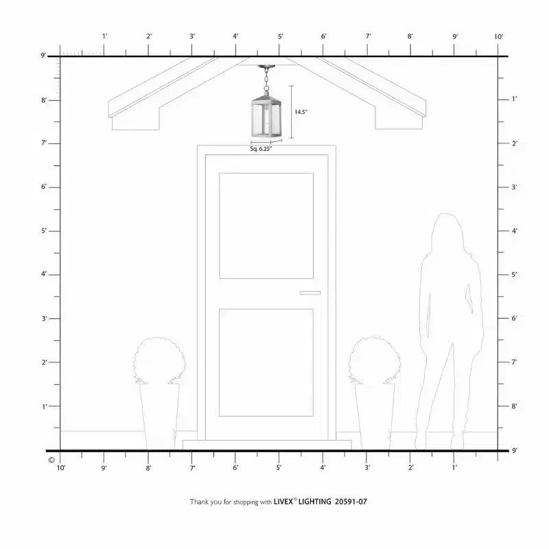 Suspension gris scandinave