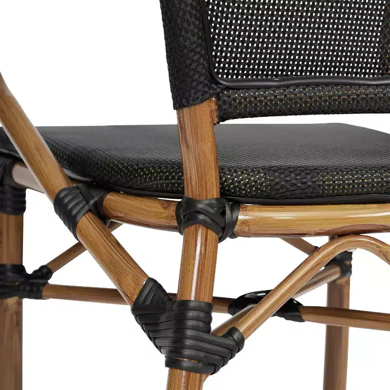 Chaises de pub empilables commerciales d'intérieur/d'extérieur avec accoudoirs
