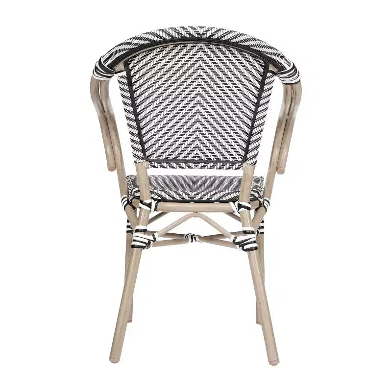 Chaises de pub empilables commerciales d'intérieur/d'extérieur avec accoudoirs