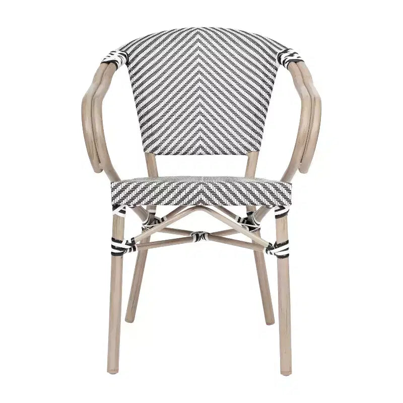 Chaises de pub empilables commerciales d'intérieur/d'extérieur avec accoudoirs