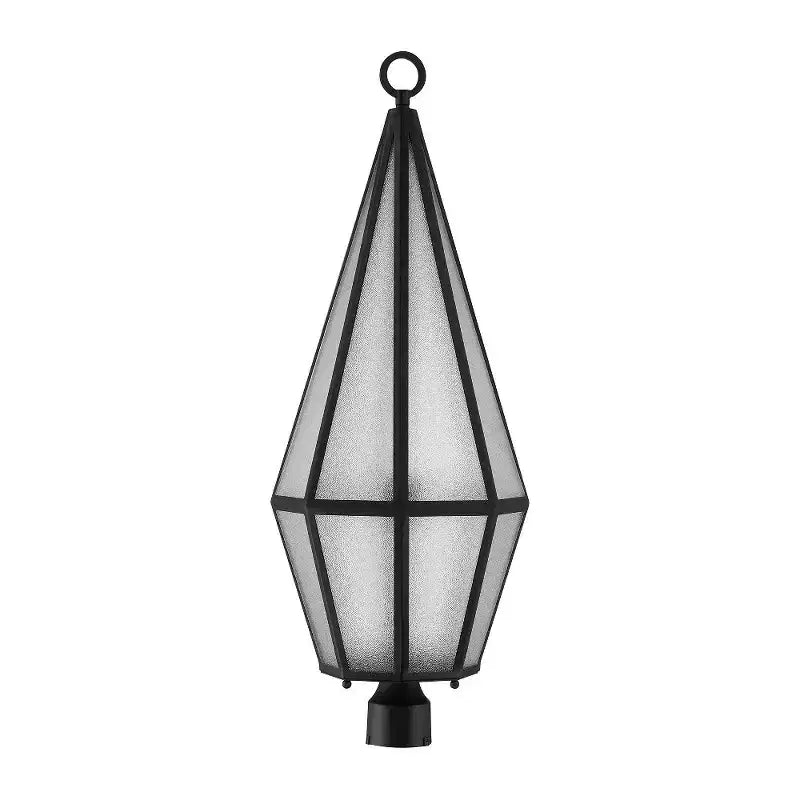 Borne lumineuse noir mat