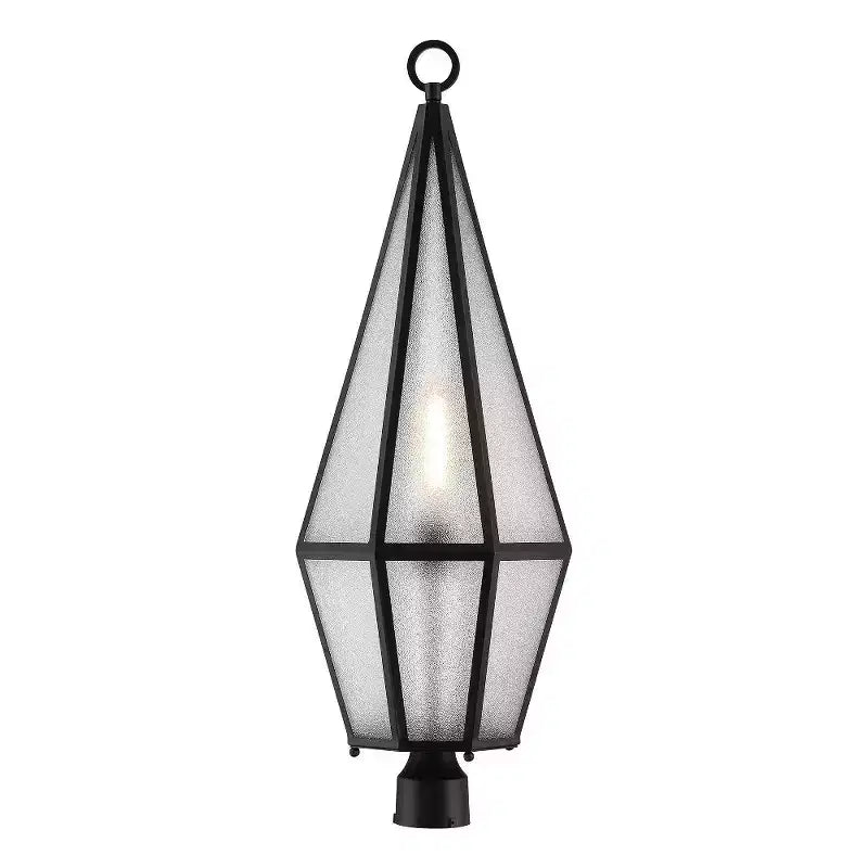 Borne lumineuse noir mat