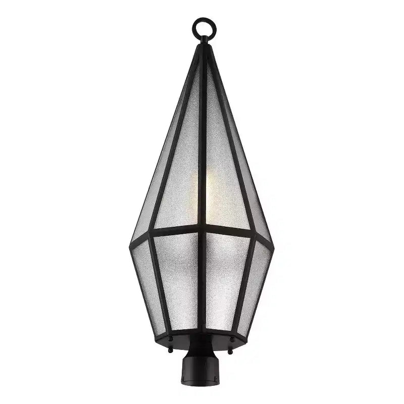 Borne lumineuse noir mat