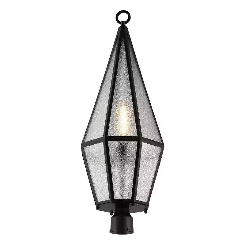 Borne lumineuse noir mat