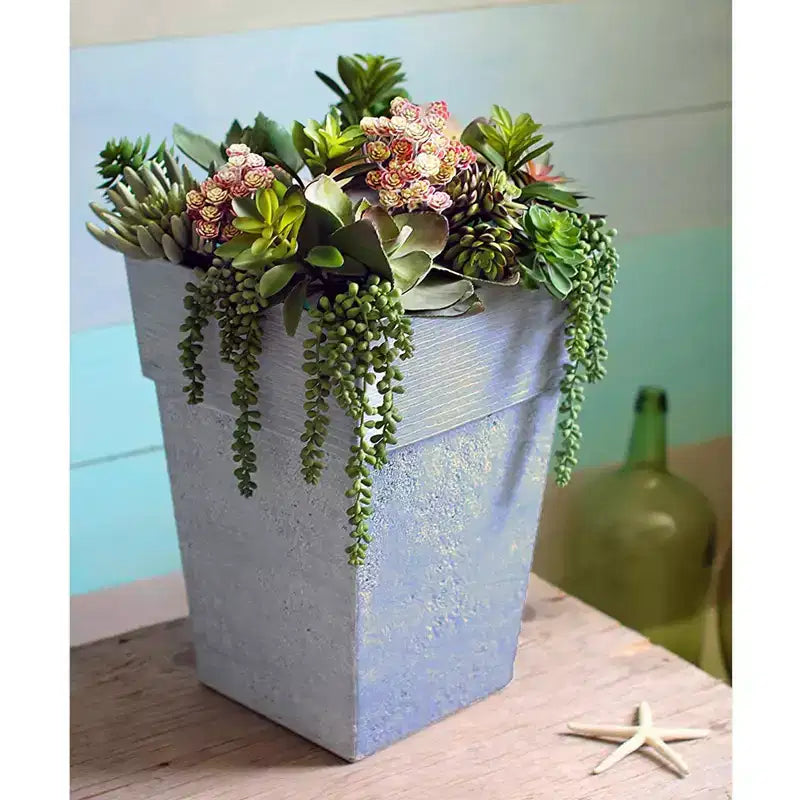 Jardinière carrée en résine de 40 cm