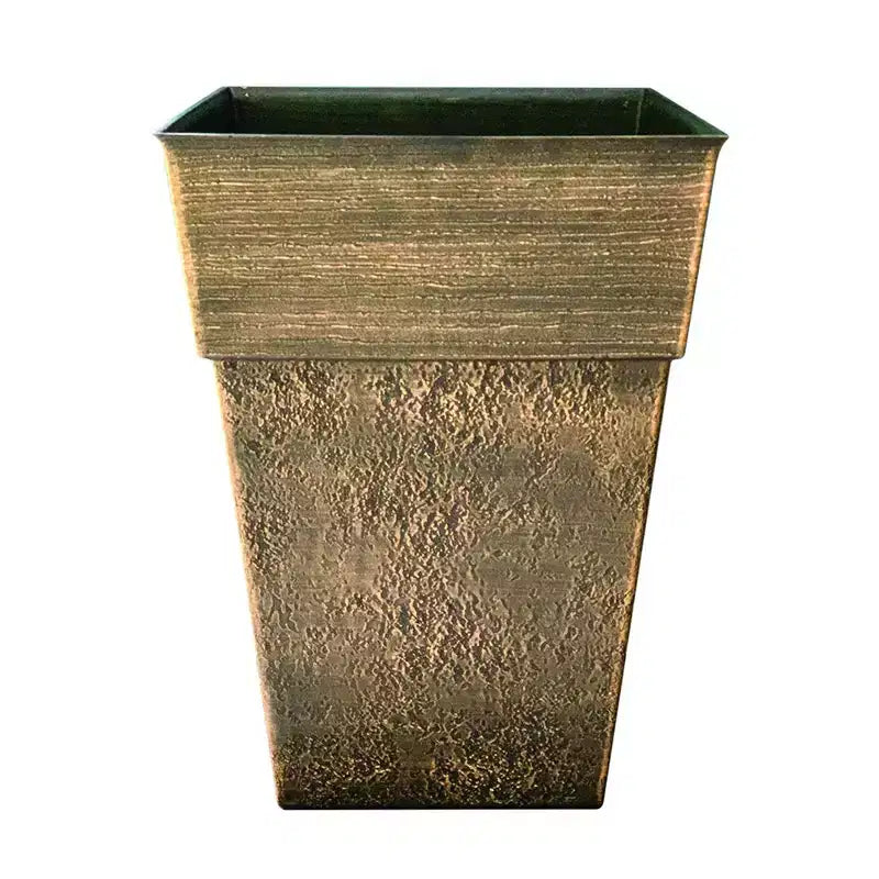 The HC Companies Avino 16 Inch Square Resin Flower Planter Pot